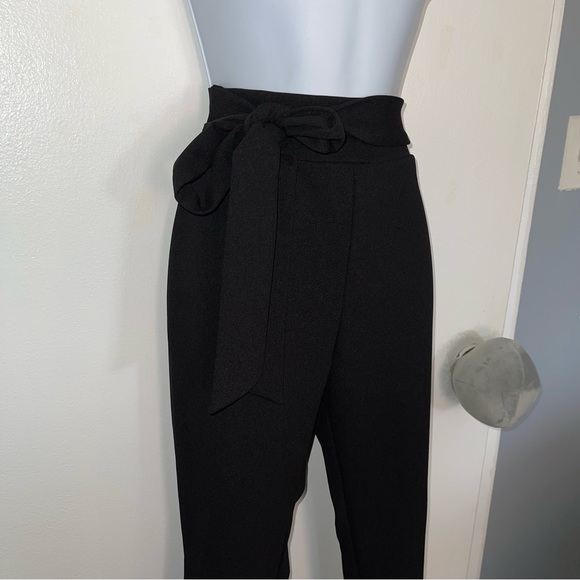 Black Dressy Work Pants, Size (S) - Picture 2 of 4
